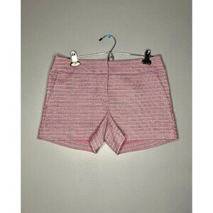 Ann Taylor LOFT The Riviera Short Women's 4 Pink Stripe Casual Summer Preppy Mod